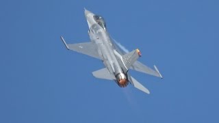 【超爆速!!】米空軍 PACAF F-16戦闘機によるデモフライト 岩国フレンドシップデー2017