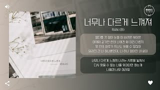 RAN (란) - 너무나 다르게 느껴져 (Forget About You) [가사]