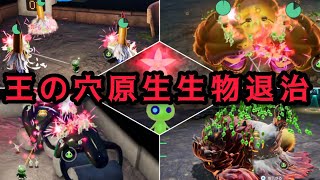 王の穴にいる原生生物をヒカリピクミン100匹で無双してみた Capture the King's Den with 100 Hikari Pikmin【ピクミン4 PIKMIN4】