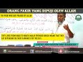 Orang Fakir Yang Dipuji Oleh Allah || With English Subtitles