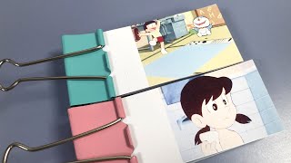 Flip book: Doraemon and Nobita accidentally break into Shizuka's bathroom