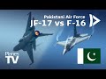 Pakistan F-16 Falcon vs JF-17 Thunder Airshow Display