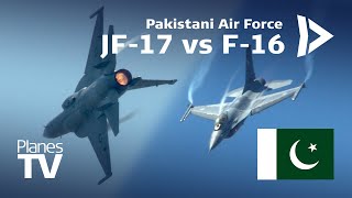 Pakistan F-16 Falcon vs JF-17 Thunder Airshow Display