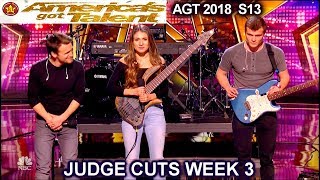 We Three sings original song “Lifeline” Sibling Band America's Got Talent 2018 Judge Cuts 3 AGT