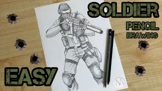 How to draw a soldier special forces / Drawing tutorial