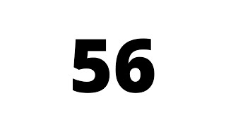 56 Second Countdown Timer White Screen With Sound Effect
