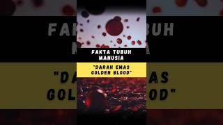 FAKTA || TUBUH MANUSIA || GOLDEN BLOOD 🤔 #shorts