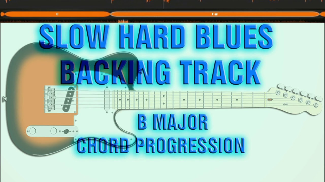 Backing Track Slow Hard Blues Backtrack Bluetrack B Major - YouTube