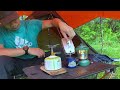 SOLO CAMPING IN HEAVY RAIN - RELAXING CAMPING IN THE RAIN - ASMR