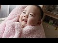 阿嬤抓到一隻海星，又大又肥【寶寶3個月大】3 months old