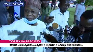 Fmr Pres, Obasanjo, Abdulsalami, Ooni Of Ife, Sultan Of Sokoto, Others Meet In Abuja