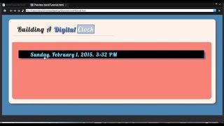JavaScript Make a Digital Clock Tutorial