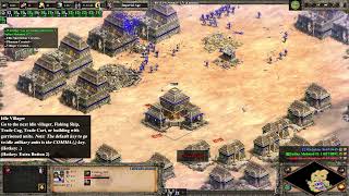 Age of Empires II DE 1vs2 Extreme AI - Death Match