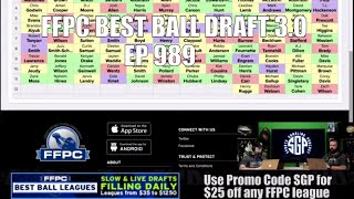 FFPC Best Ball Draft 3.0 - Sports Gambling Podcast (Ep. 989) - Fantasy Football Podcast