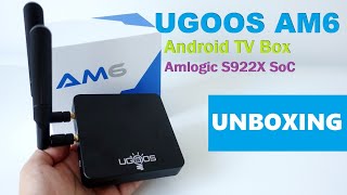 UGOOS AM6 Android TV Box powered by Amlogic S922X SoC Unboxing (Video)