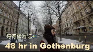 Vlog Gothenburg| Traveling and the first snow in 2021| 48小时哥德堡（瑞典🇸🇪）游记