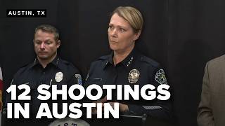 FULL PRESS CONFERENCE: Two teens arrested in 12 Austin shootings