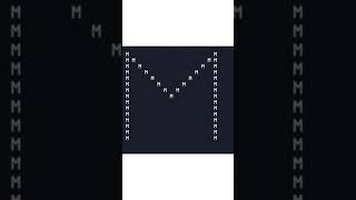 #Shorts🔥 Java Program Print Alphabet ( M ) Using for loop . #java_programming 👨‍💻.