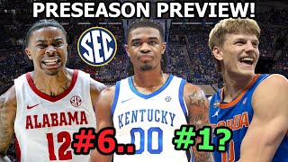 Ranking SEC Basketball Teams 1-16.. (Pre-Season Preview and Predictions)