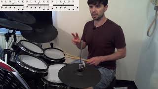 Sextuplet Drum Beat \u0026 Fill (Intermediate/Advanced) - Using A Rudiment! (RLRLRR LRLRLL)