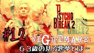 #12 PsychoBreak 2（サイコブレイク2) 難易度ナイトメア　６３歳でもクリア可能かを検証ｗ！？