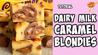 Dairy Milk Caramel Blondies! Recipe tutorial #Shorts