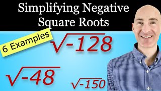 Simplifying Negative Square Roots Using Imaginary Numbers i