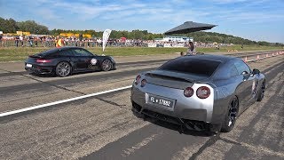 1000HP Nissan GT-R R35 vs 800HP BMW M5 F10 TTH TURBOLADER