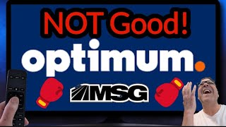 NOT GOOD! Optimum LOSES MSG Network⁉️