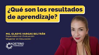 ¿Qué son los resultados de aprendizaje?