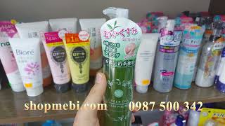 Review Gel tẩy da chết trà xanh Santa Marche Green Tea Clear Peeling 200g Nhật Bản