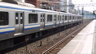 JR東日本E217系Y-8+Y-110編成 横須賀線 普通 エアポート成田 1306S 成田空港行 平沼橋にて