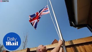 Gulf War veteran has been ordered to take down Union Jack flag