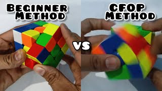 Beginner Method VS CFOP Method Comparison...........