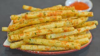 Easy Potato Recipe ! Potato Cheese Sticks Recipe ! Crispy French Fries