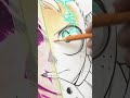 midoriya izuku vs shigaraki manga sketch【イラストメイキング】 ヒロアカ ヒロアカur メイキング アナログ shorts