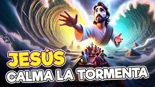 La Biblia para Niños ⭐ JESÚS CALMA LA TORMENTA - CÓMO DEMOSTRÓ SU PODER SOBRE LA NATURALEZA