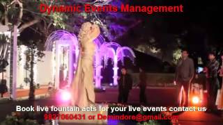 International Fountain Act for live shows Wedding Sangeet Reception event