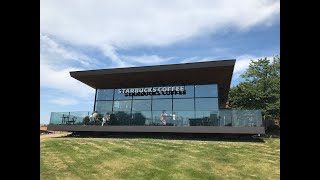 【VR】The most beautiful Starbucks Toyama Kansui Park store in the world(世界一美しいスタバ富山環水公園店) - 360°Walk