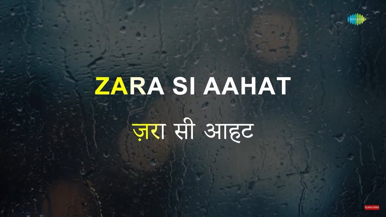 Zara Si Aahat Hoti Hai | Karaoke Song With Lyrics | Haqeeqat | Lata ...