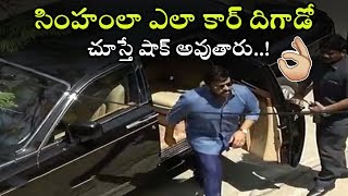 Chiranjeevi Super Entry From His Rolls Royce Car || Look at Chiru Rolls Royce Car || NSE