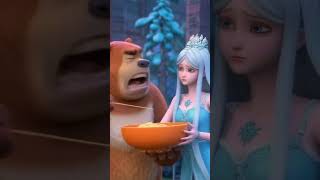 熊二你快给冰雪公主吃 #olaf #elsa