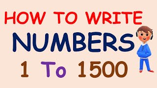 1 to 1500 numbers | Write 1 to 1500 Numbers | Read 1 To 1500 Numbers | 1 To 1500 Numbers In English