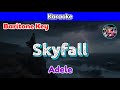 Skyfall by Adele (Karaoke : Baritone Key)