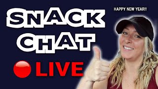 🔴 SNACK CHAT: HAPPY NEW YEAR! (Live Stream) // Travel Snacks