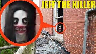 if your drone catches Jeff the Killer at this secret scary hideout, RUN away FAST (he was so angry)