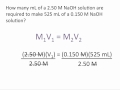 Dilution Problems - Chemistry Tutorial