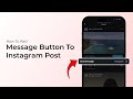 How to Add a Message Button to Instagram Post?