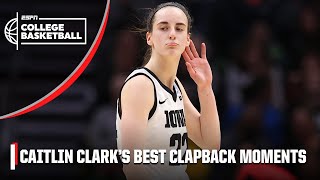 Caitlin Clark: The queen of clap backs 👑