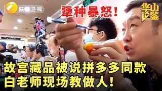 犟种暴怒！故宫藏品被说拼多多同款，白老师现场教做人！#鉴宝 #现场 #华山论鉴